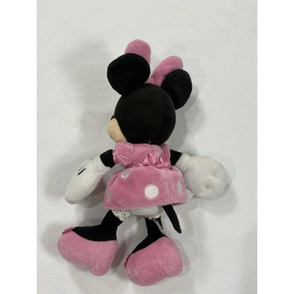 Disney Minnie Mouse plush toy Pink Dress 9”Tall